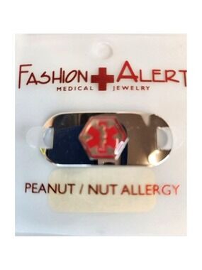 Fashion Alert Medical Jewelry Peanut / Nut Allergy Tag
